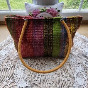 Handmade Colorful Wool Purse,Handbag